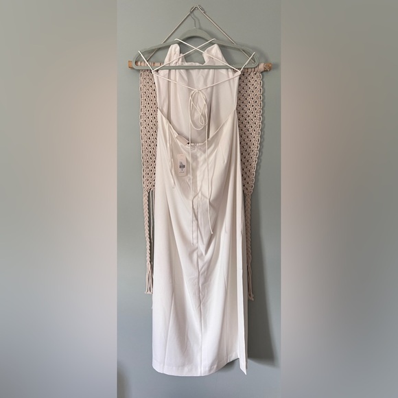 BHLDN Gavin Sheath Dress in Ivory White Strappy Open Back Bridal Size‎ 16 NWT - Picture 6 of 9